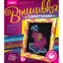 Купить вышивка пайетками "розовый слон", lori ( id 3376806 )