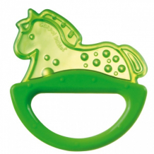 Купить canpol babies 250930505 погремушка с эластичным прорезывателем, 0+, цвет: зеленый, форма: лошадка