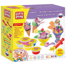 Купить игровой набор let's play "сладкое мороженое", с легким пластилином ( id 15792102 )