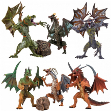 Купить masai mara набор драконы и динозавры для детей мир драконов (6 драконов и 2 аксессуара) mm207-005