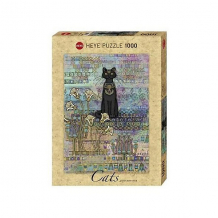 Купить пазлы heye "египетская кошка", 1000 деталей, с фольгой ( id 9042156 )