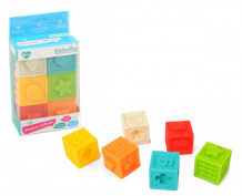 Купить развивающая игрушка elefantino мягкие кубики с выпуклыми элементами 6 шт. it106448