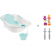 Купить happy baby ванночка bath comfort с игрушками eureka и зубными щетками tooth brushes 
