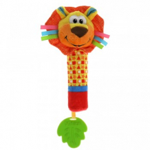 Купить текстильная игрушка погремушка-пищалка "лев" с прорезывателем умка умка 997282353