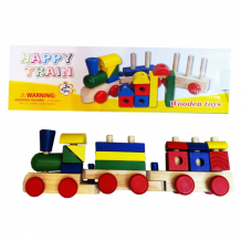 Купить деревянная игрушка qiqu wooden toy factory поезд а-168