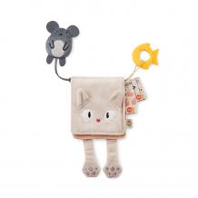 Купить развивающая игрушка happy baby шуршалка котик-кошелёк 330718