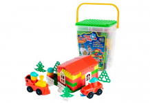 Купить конструктор toy mix в пластмассовом контейнере 112 деталей btg-023