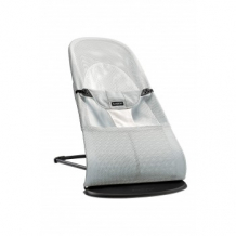 Купить кресло-шезлонг babybjorn balance soft mesh, серый, белый babybjorn 997284593