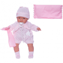 Купить кукла-пупс llorens жоель в розовом 38 см, со звуком ( id 9608222 )