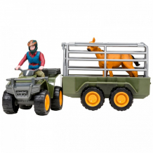Купить masai mara набор фигурок на ферме перевозка животных (машинка, фермер, лошадь) мм205-020