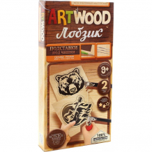 Купить danko toys набор для творчества artwood выпиливание лобзиком подставки под чашку набор 1 lbz-02-01