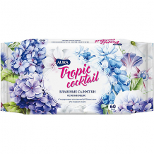 Купить влажные салфетки aura tropic cocktail освежающие, 60 шт ( id 16213518 )