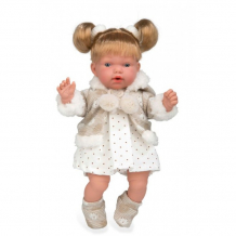 Купить arias elegance кукла с мягким телом 28 см в платьице в горошек т16342