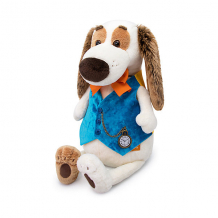 Купить мягкая игрушка budi basa собака бартоломей в жилете с часами, 27см ( id 12342624 )