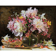 Купить картина по номерам schipper букет цветов с вишней 40х50 см ( id 10941611 )