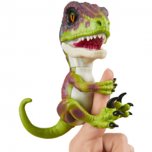Купить интерактивный динозавр wowwee fingerlings, 12 см (зеленый с фиолетовым) ( id 8265854 )
