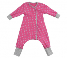 Купить bambinizon пижама-комбинезон на кнопках цветочный луг пнк-цл