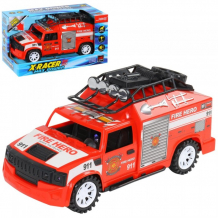 Купить jbe машинка инерционная пожарный внедорожник со светом и звуком jb0402659