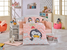 Купить комплект в кроватку hobby home collection penguin (10 предметов) 1501001781/1501001782
