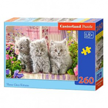 Купить пазл castorland три серых котенка ( id 10593605 )