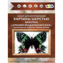 Купить набор для валяния цветной "бабочка урания мадагаскарская" ( id 13032940 )