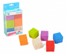 Купить развивающая игрушка elefantino мягкие кубики с выпуклыми элементами 6 шт. it106447 it106447