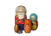Купить деревянная игрушка русская народная игрушка (рни) матрешка курочка ряба 17535/p45/743