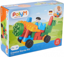 Купить конструктор polym детский творческий стартовый набор 25 элементов 760003_hp