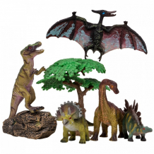 Купить masai mara набор динозавры и драконы для детей мир динозавров (7 предметов) mm206-015 mm206-015