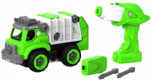 Купить конструктор shantou bhs toys набор пластмассовых деталей мусоровоз с пультом ду 1csc20003902