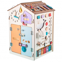 Купить деревянная игрушка bunny board бизиборд дом с китом hk1-383859s