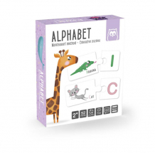 Купить eurekakids обучающая головоломка-пазл английский алфавит и животные 483025