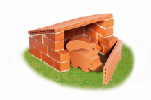 Купить teifoc строительный набор свиноферма tei 1020