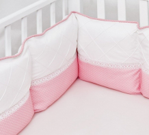 Купить бортик в кроватку colibri&lilly pink panther pillow 120х60 см 