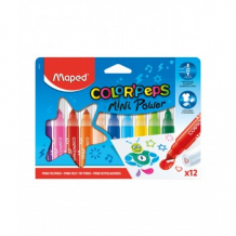 Фломастеры Maped ColorPeps Jumbo Mini Power, 12 цветов Maped 997267510