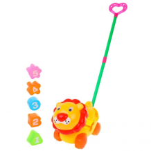 Купить каталка-игрушка наша игрушка с ручкой лев m0112 m0112