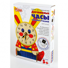 Купить набор для творчества. деревянные часы своими руками (с красками). зайчонок ( id 7245640 )