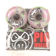Купить колеса для скейтборда для скейтборда pig head swirls new green/pink 100a 51 mm розовый,зеленый ( id 1150841 )