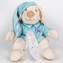 Купить игрушка для сна собачка drёma babydou с белым и розовым шумом, голубой ( id 11057959 )