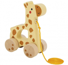 Купить каталка-игрушка tooky toy на веревочке жираф tj009