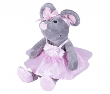 Купить мягкая игрушка softoy мышь в розовом сарафане с бантиком 26 см s885/15