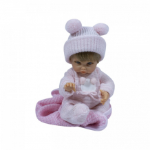 Купить berjuan s.l. кукла posturitas в вязаной розовой шапочке 25 см 2300br