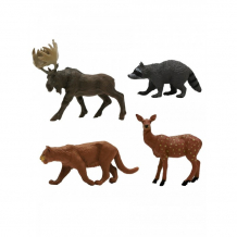 Купить zooграфия игровой набор животные с картой обитания 4 шт. 200661771