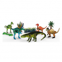 Купить кувырком сборные 3д модели из дерева самые древние динозавры (5 дино + растения) 101401