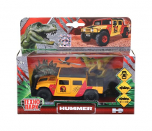 Купить технопарк машина hummer h1 пикап 12 см + динозавр 9 см sb-18-09-h1+dino(wb)