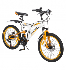 Купить двухколесный велосипед capella g20s650, цвет: белый/оранжевый ( id 5642503 )