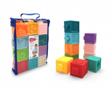 Купить развивающая игрушка elefantino мягкие кубики с выпуклыми элементами в сумочке 10 шт. it106445