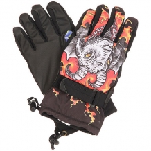 Купить перчатки сноубордические женские pow handicrafter glove quigg черный,мультиколор ( id 1170960 )