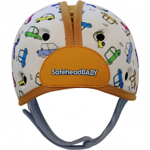 Купить мягкая шапка-шлем для защиты головы safehead baby машинки, бело-оранжевый ( id 13412842 )
