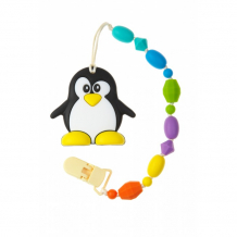 Купить мамидея силиконовый держатель с прорезывателем пингвин mi-020602